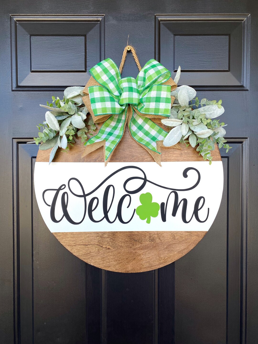 st paddys day welcome sign