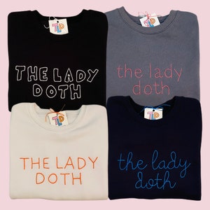 Custom Hand Embroidered Unisex Sweatshirt: Personalized Crewneck