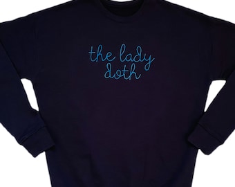 Custom Hand Embroidered Sweatshirt: Personalized Stitched Sweater
