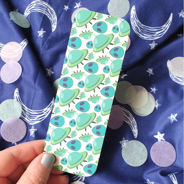 Cute UFO / Alien / Themed Luxury Velvet Soft Double Sided Bookmark