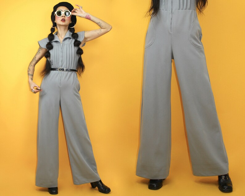 bell bottom jumpsuits from the 70's