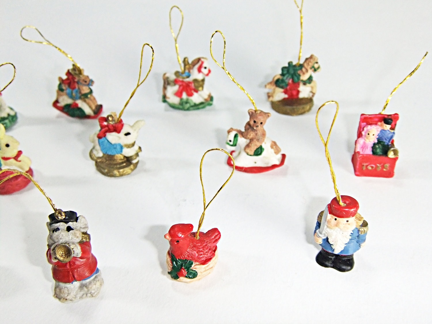 Vintage Mini Christmas Ornaments 