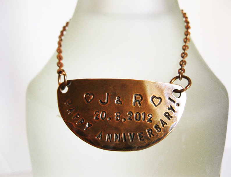 Personalized Copper Bottle Tag Decanter Tag Label With Chain Etsy
