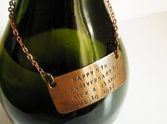 Ornate Metal Wine Bottle Tag On Chain Ornate Metal Wine Bottle Tag On Chain
