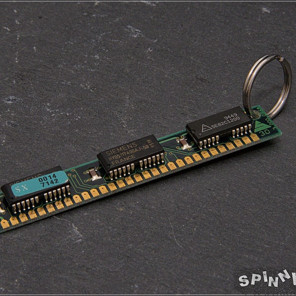 SIMM memory modules keychain - SDRAM modules, handmade, metal