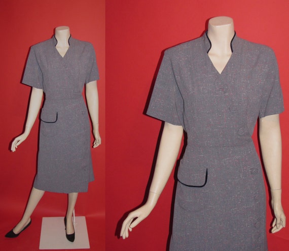 Vintage 1950's Atomic PinUp 50's Gabardine Atomic
