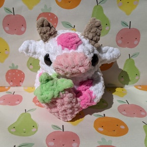Strawberry Cow Plushie