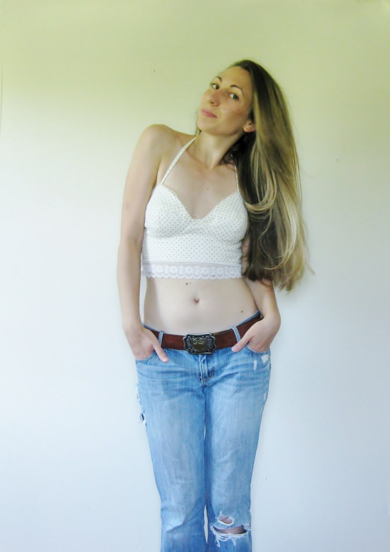 Ecru White Bustier Top Lace Bustier Bustier Crop Top Cotton Golden ...