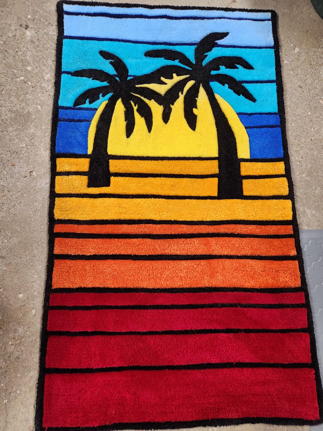Sunset Tufted Rug - Etsy