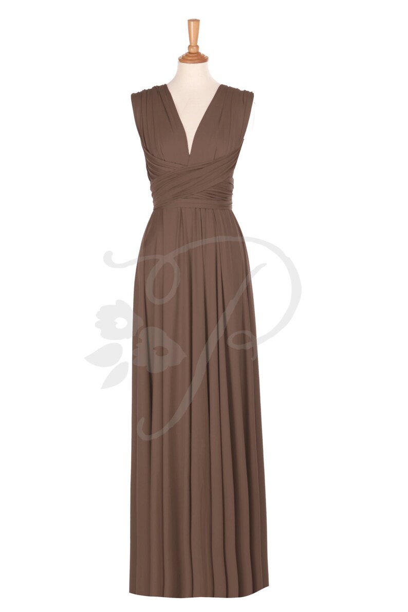 brown infinity dress