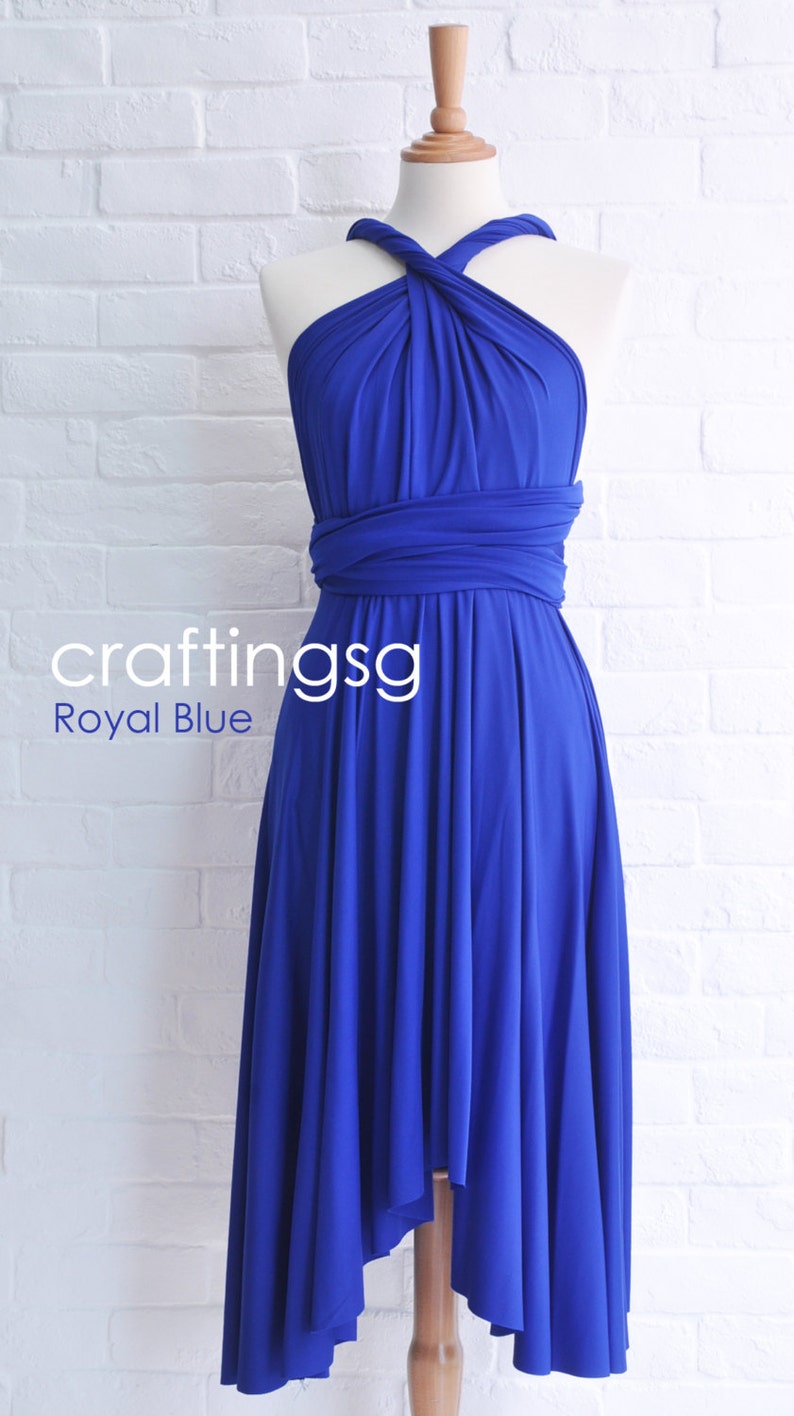 royal blue infinity dress bridesmaid
