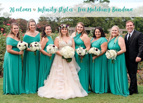 emerald green multiway dress