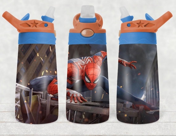 Spider-man Water Bottle or 2 in 1 Sippy Cup-kids 12 Ounce 