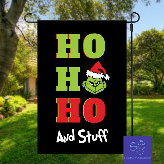 Custom Grinch Garden Flag Vertical Single or Double Sided 12 X 18 Porch  Flags-ho Ho Ho and Stuff Garden Flag-custom Grinch Flag -  Canada