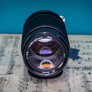 Vintage Cimko 80-200mm f/4.5 Zoom Lens for Nikon F Mount Manual Focus SLR Film Cameras
