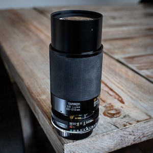 Vintage Tamron 80-210mm f/3.8-4 Zoom Lens for Minolta MC/MD Mount Manual Focus SLR Film Cameras