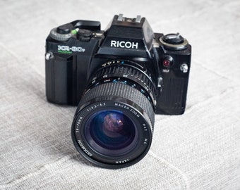 Working Vintage Ricoh KR-30p Program 35mm SLR Film Camera with Lens, Battery, and Film