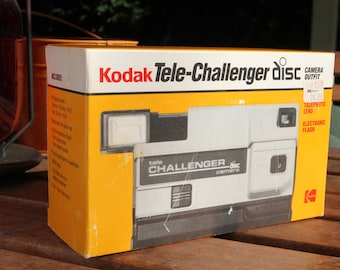 vintage Kodak Tele Challenger Disc Film Camera avec box et manuel