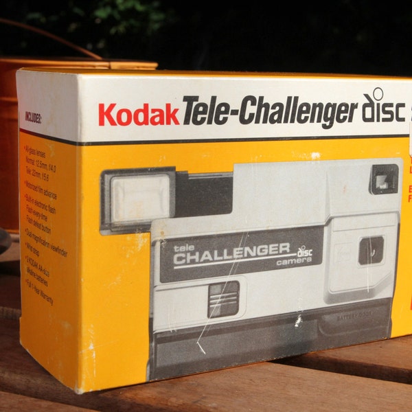 Vintage Kodak Tele Challenger Disc Film Camera with Box and Manual