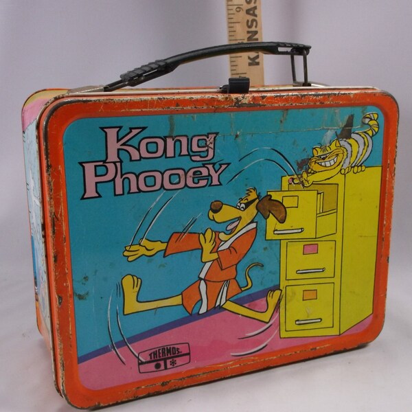 Lunchbox Vintage 1975 Hong Kong Phooey   TV Series  Lunchbox by Thermos.epsteam