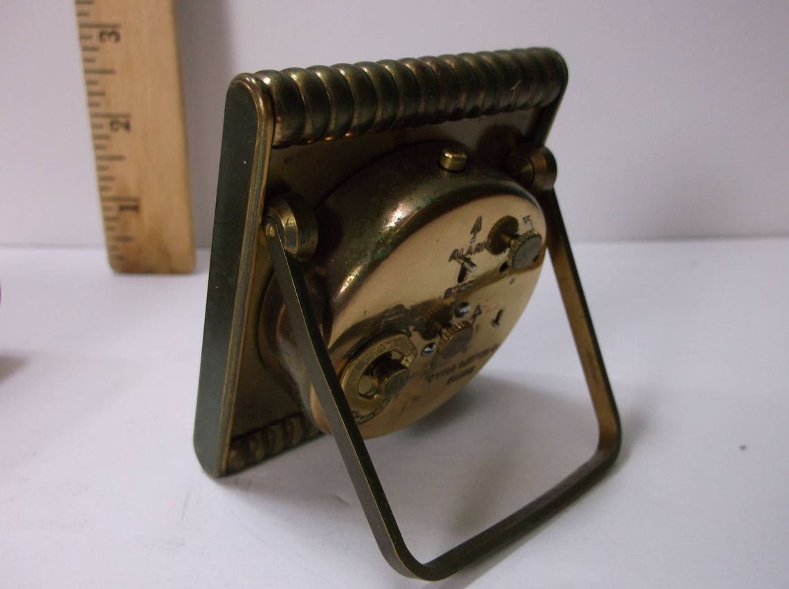 CYMA Travel Alarm Clock Vintage CYMA Wind Up In Excellently Etsy