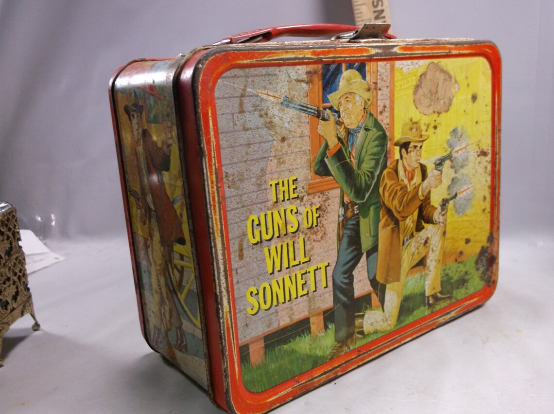 Lunchbox Guns of Will 1968 no thermos Made by Etsy