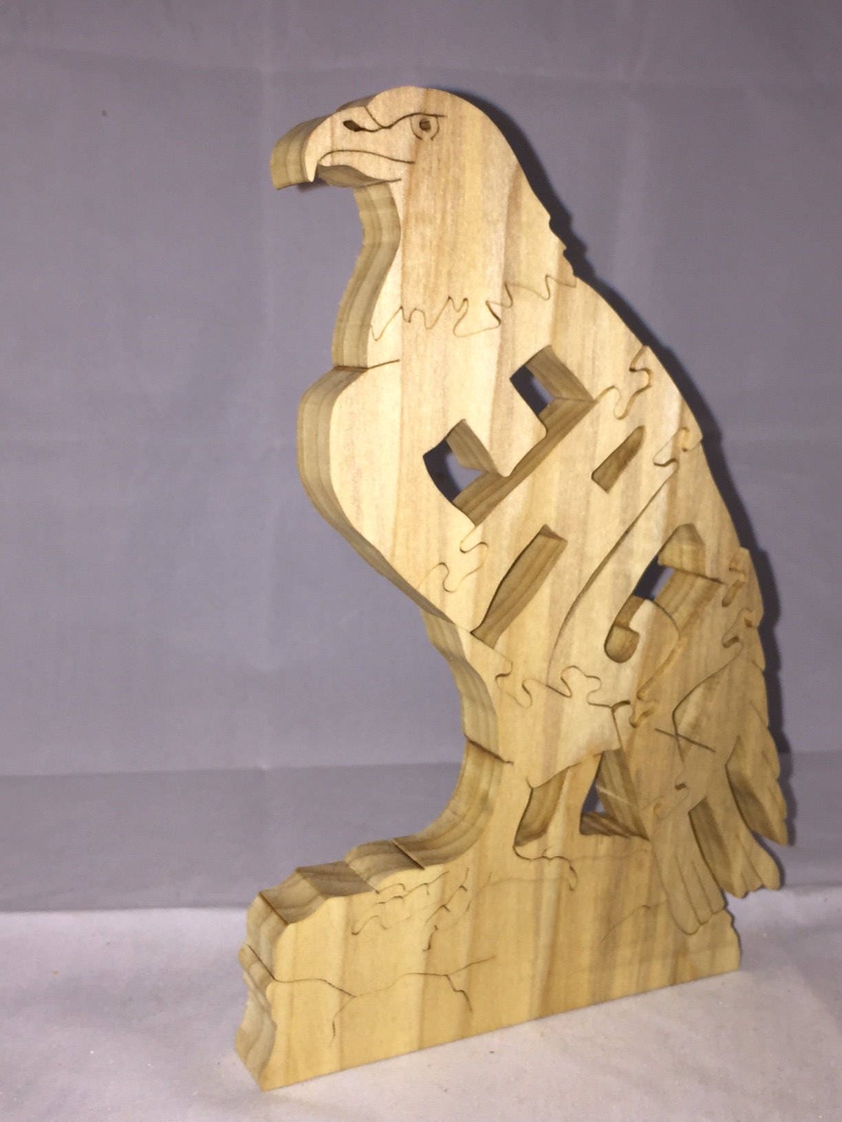 Eagle wooden jigsaw puzzle Etsy