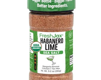 Organic Habanero Lime Sea Salt, Spicy Seasoning (9.2 oz)
