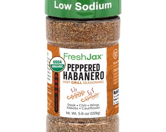 FreshJax Organic Peppered Habanero Hot Grill Seasoning (5.6 oz)