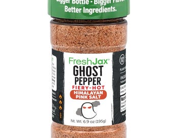 Fiery Ghost Pepper Himalayan Salt – Extreme Spicy Seasoning for Grilling, Cooking, BBQ