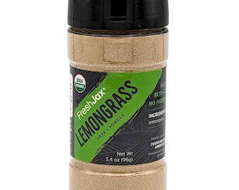 Organic Lemongrass Powder | USDA Certified Herb for Asian Recipes, Soups, Tea