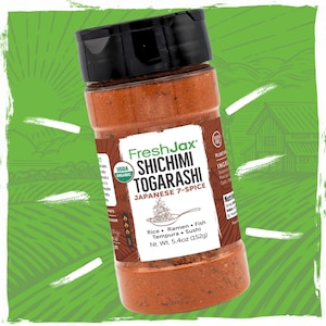 FreshJax Organic Shichimi Togarashi Seasoning Mix (5.4 oz) Non GMO, Gluten Free, Keto, Paleo, No Preservatives Togarashi Japanese 7 Spice