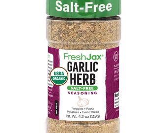 Salt-Free Garlic Herb Seasoning Blend | USDA Organic, Gluten-Free All-Purpose Spice