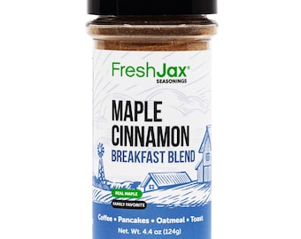 Maple Cinnamon Seasoning Powder, FreshJax Sweet Spice Coffee Toppings 4.4oz