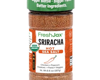FreshJax Organic Sriracha Hot Sea Salt, 6.6 oz