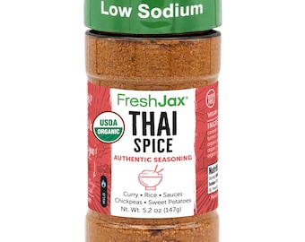 FreshJax Organic Thai Spice Blend, Authentic Flavor (5.2 oz)