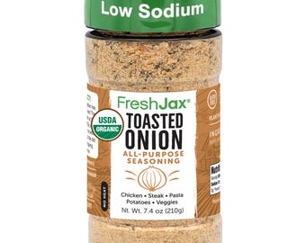 FreshJax Organic Toasted Onion Seasoning: All-Purpose Flavor (7.4 oz)