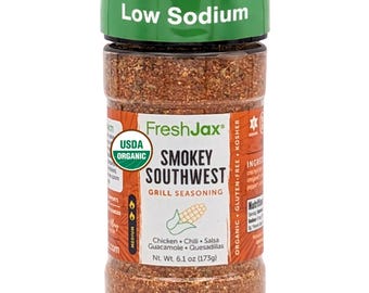 FreshJax Organic Smokey Southwest Grill Seasoning, Tex-Mex Spice Blend (6.1 oz Bottle)