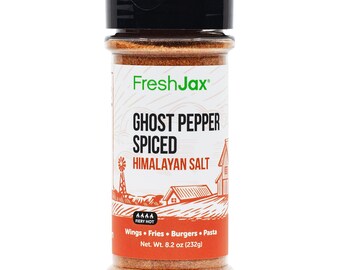 Fiery Ghost Pepper Himalayan Salt – Extreme Spicy Seasoning for Grilling, Cooking, BBQ