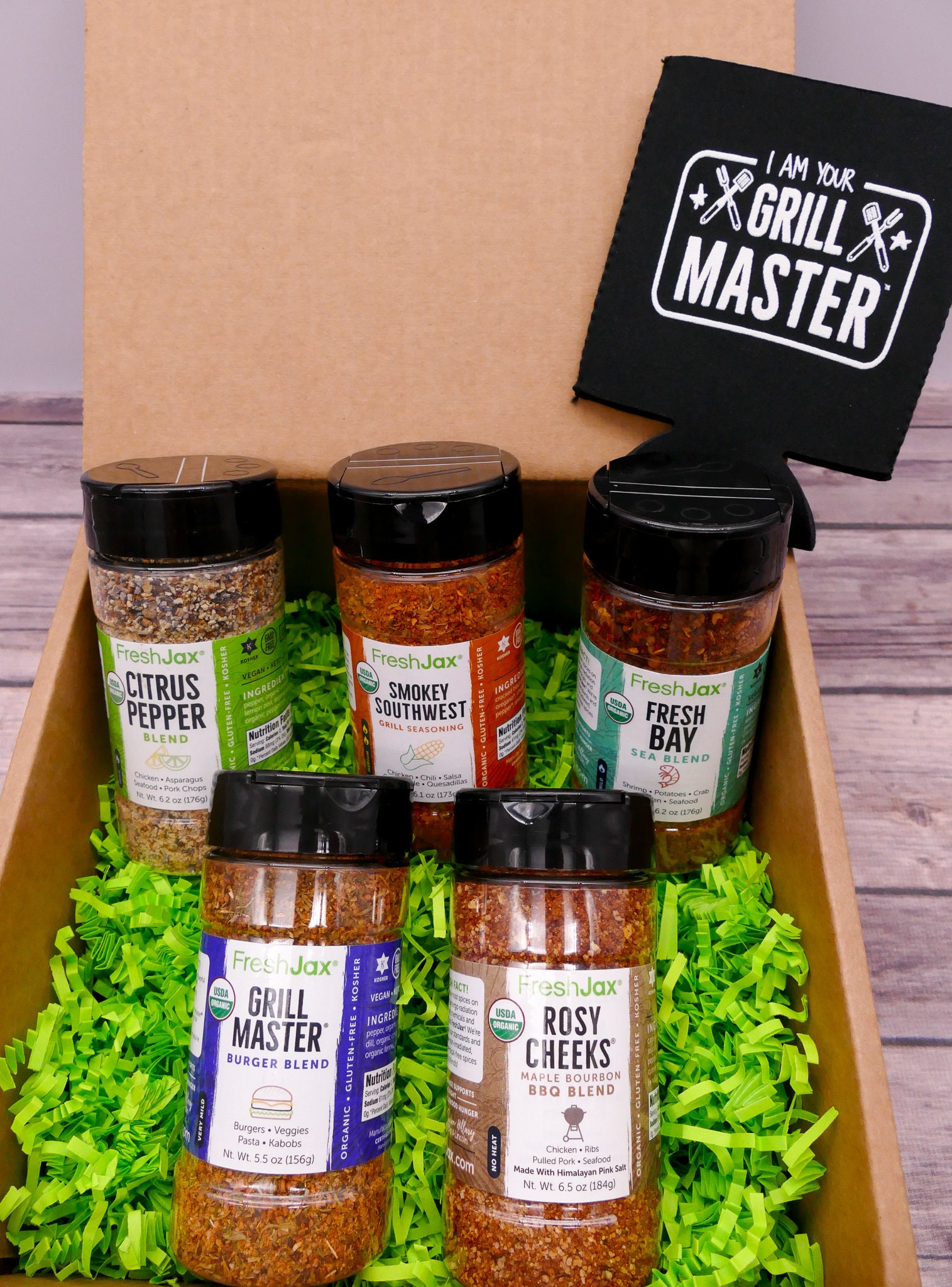 Freshjax Hot & Spicy Seasonings Gift Set, Set of 5