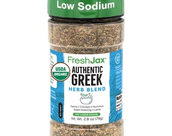 Organic Greek Seasoning Blend – Mediterranean Spice, FreshJax (2.8 oz)