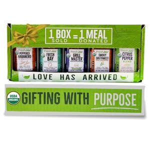 Organic Grill Seasoning Set with Giftable Box | 5 Spice Blends for Healthy Grilling, Meal Prep, Balanced Cooking | Father's Day Gift for Dad