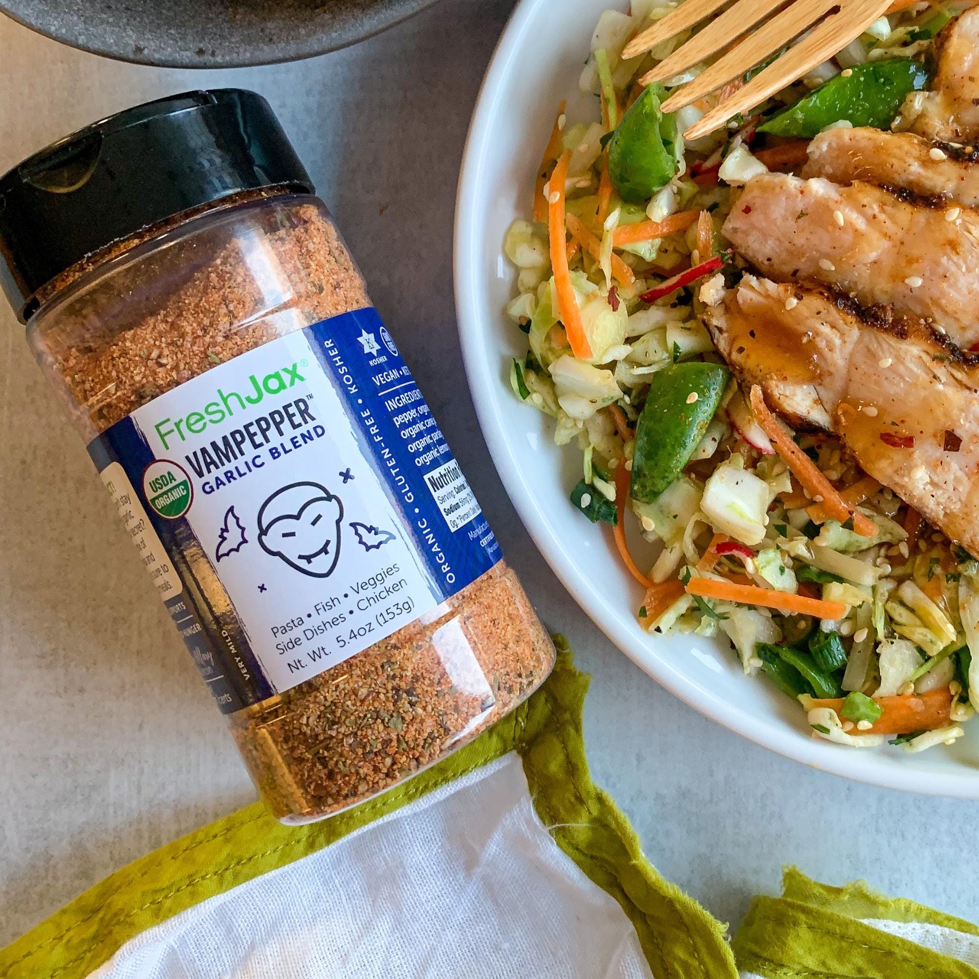 FreshJax Organic Seasoned Sea Salt Sampler - 10 Flavors, Non-GMO, Keto & Paleo Friendly Spice Set