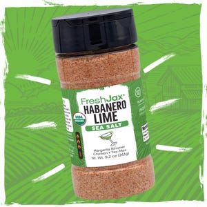 FreshJax Organic Spicy Habanero Lime Seasoning Sea Salt (9.2 oz) Non GMO, Gluten Free, Keto, Paleo, No Preservatives Spicy Habanero Sea Salt