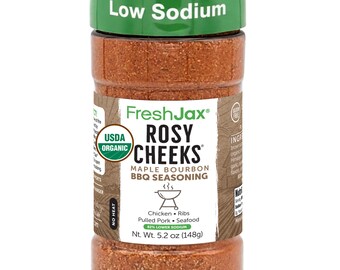 FreshJax Rosy Cheeks Maple Bourbon BBQ Rub, Organic Seasoning