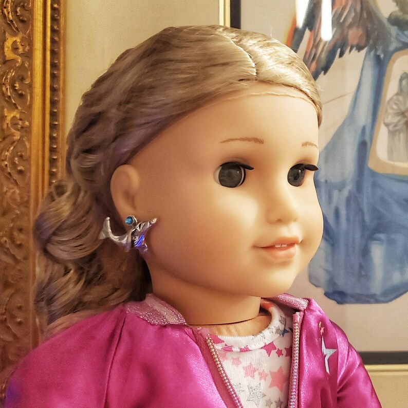 New Handmade American Girl Doll Earrings Silver Humpback Etsy