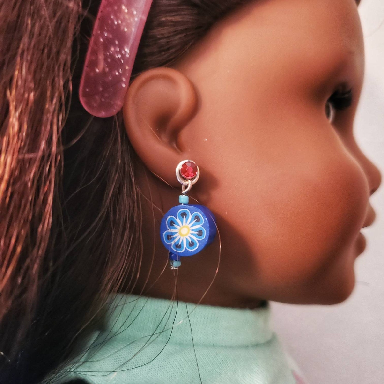 New Handmade American Girl Doll Earrings Clay Me Not Etsy