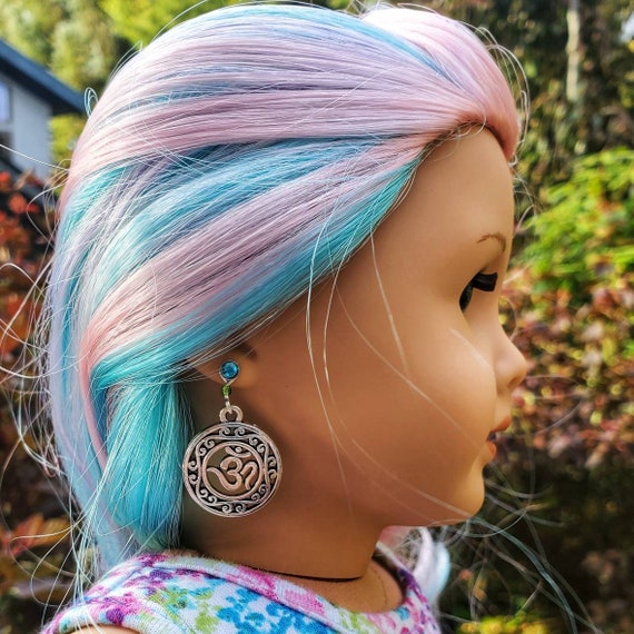 New Handmade American Girl Doll Earrings Silver Peace Om Etsy