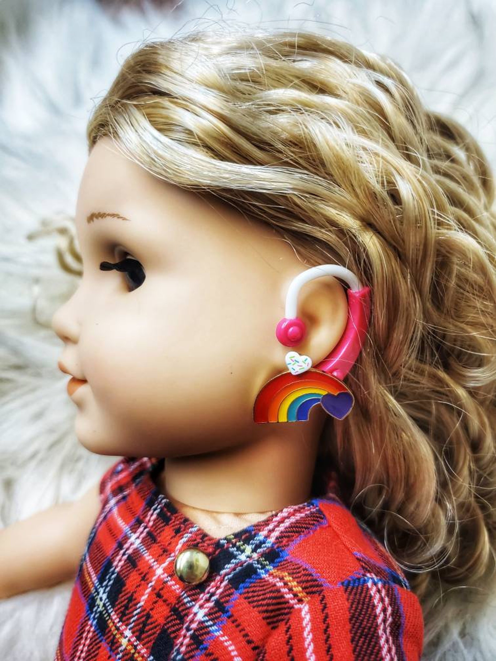 New Handmade American Girl Doll Earrings Rainbow Key Etsy