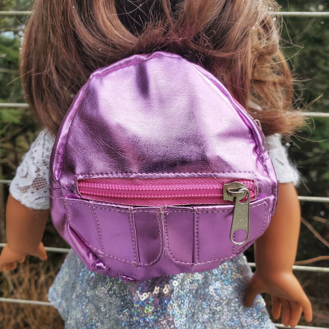 Metallic Backpack Doll Backpack American Girl Doll Etsy